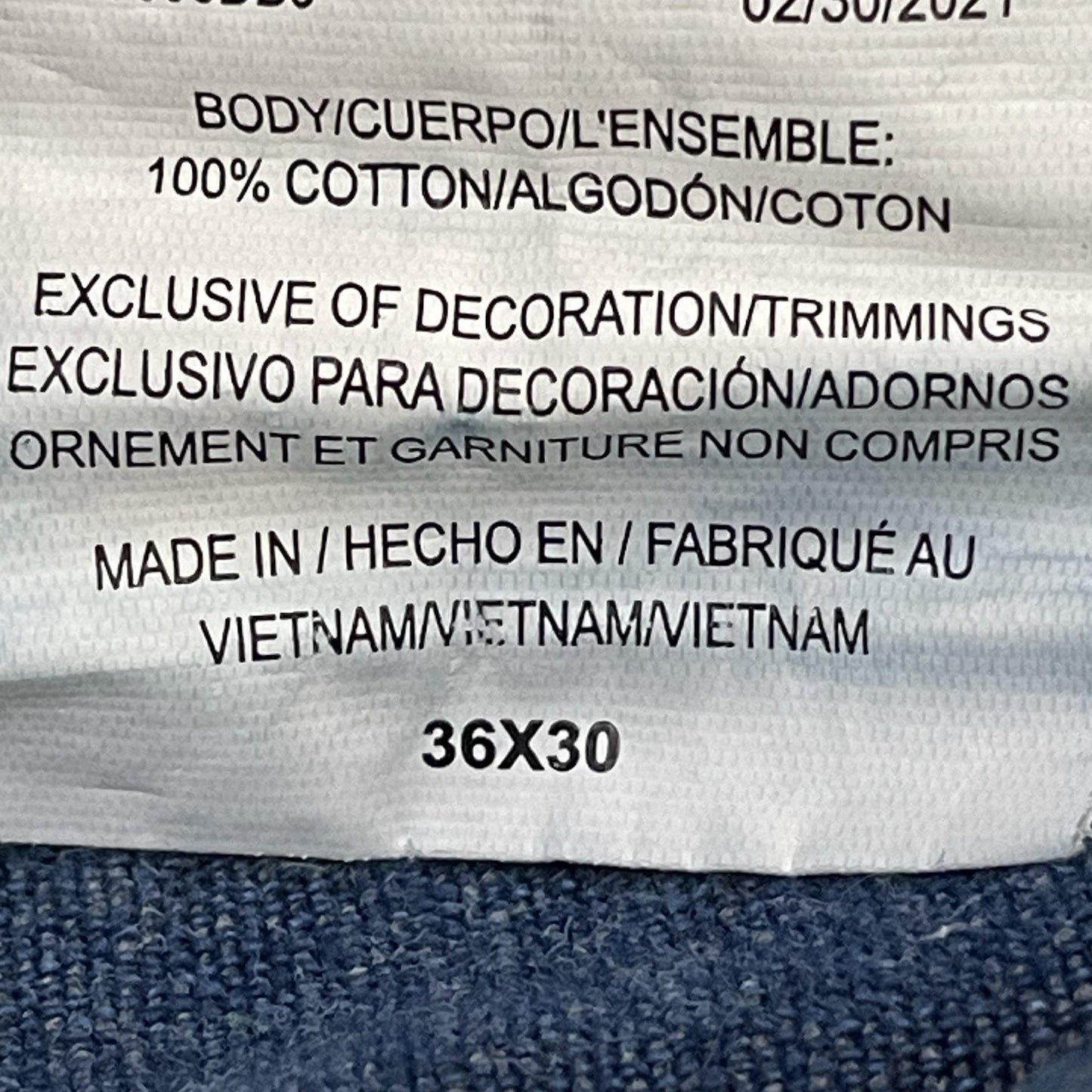 Liberty Blue Denim 100% Cotton Cargo Pockets Workwear Overalls Size 36x28