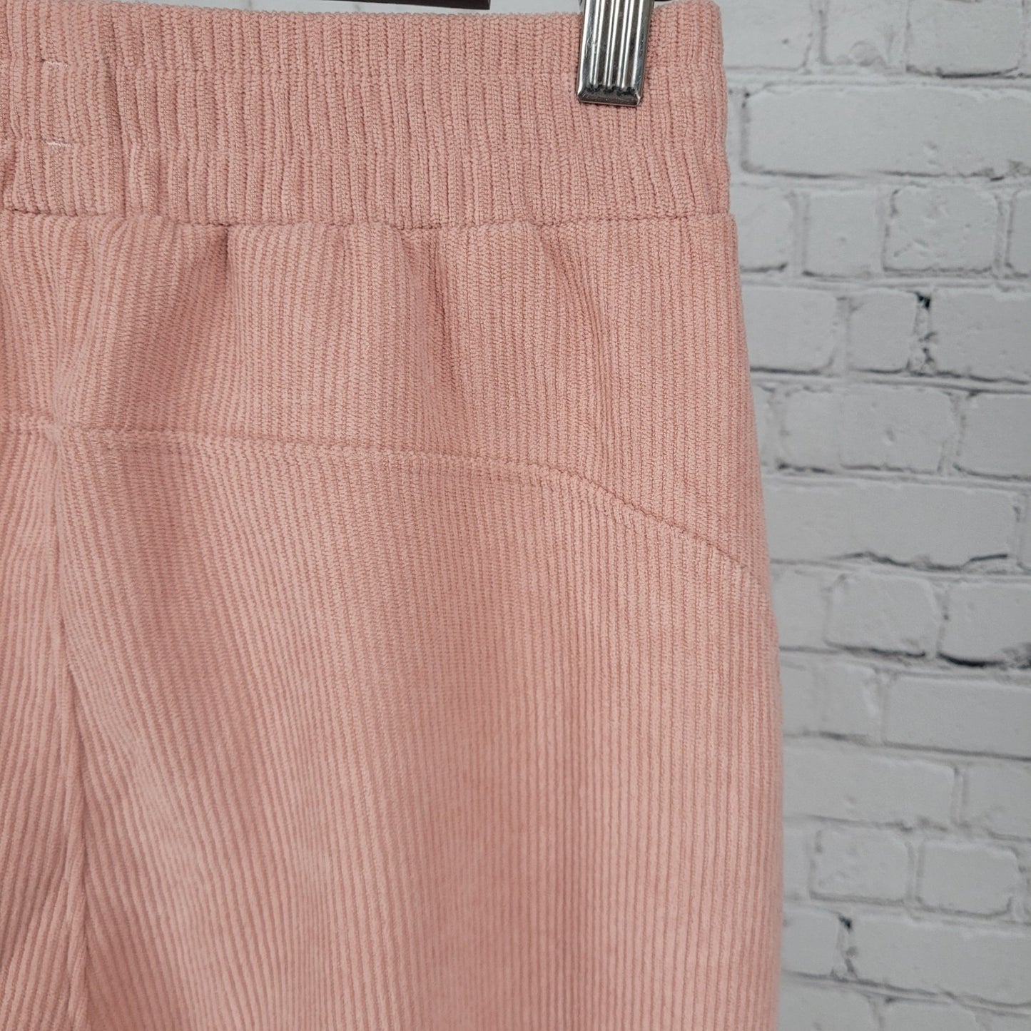 NWT Halara Pink Ribbed Soft Elastic Waist High Rise Pants Size Small S (26x28)