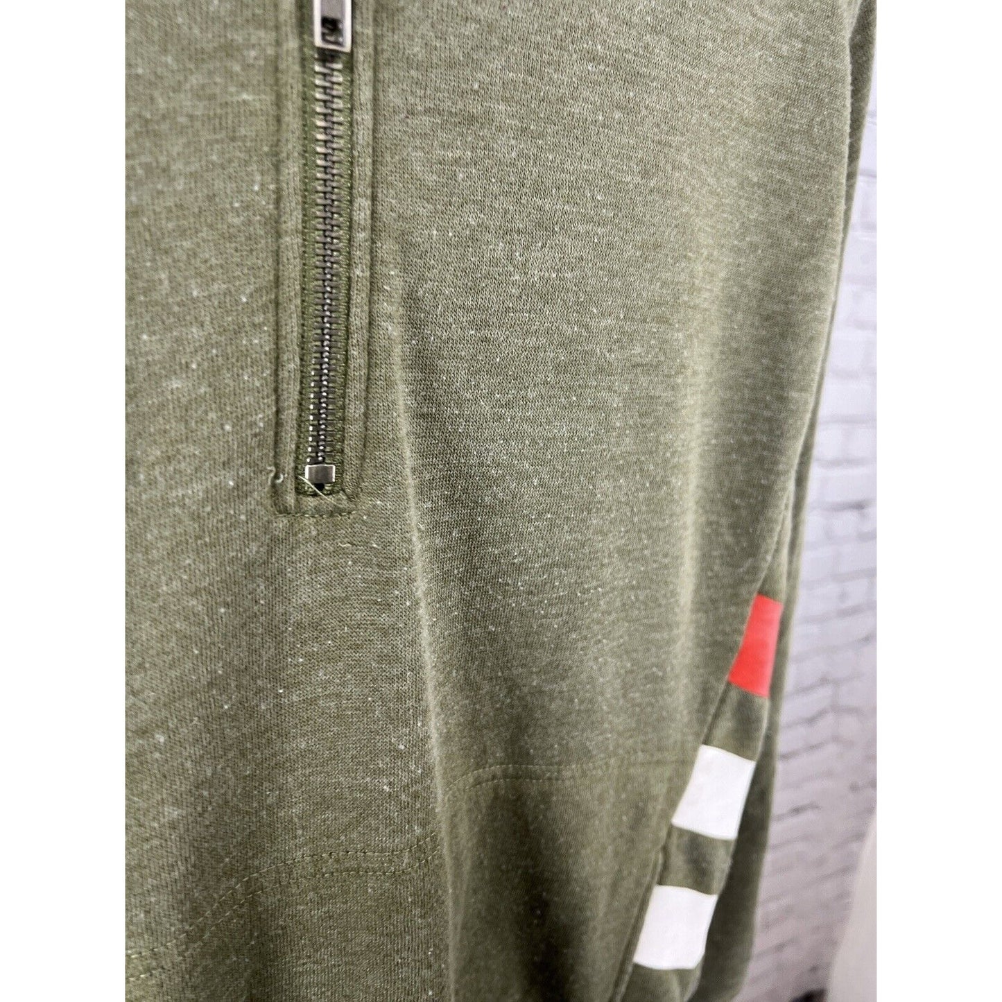 Peloton Green 1/2 Zip Pullover Soft Hoodie Bike Cycling Pockets Unisex Size XL