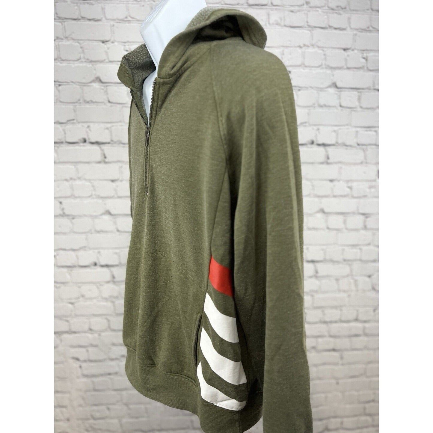 Peloton Green 1/2 Zip Pullover Soft Hoodie Bike Cycling Pockets Unisex Size XL