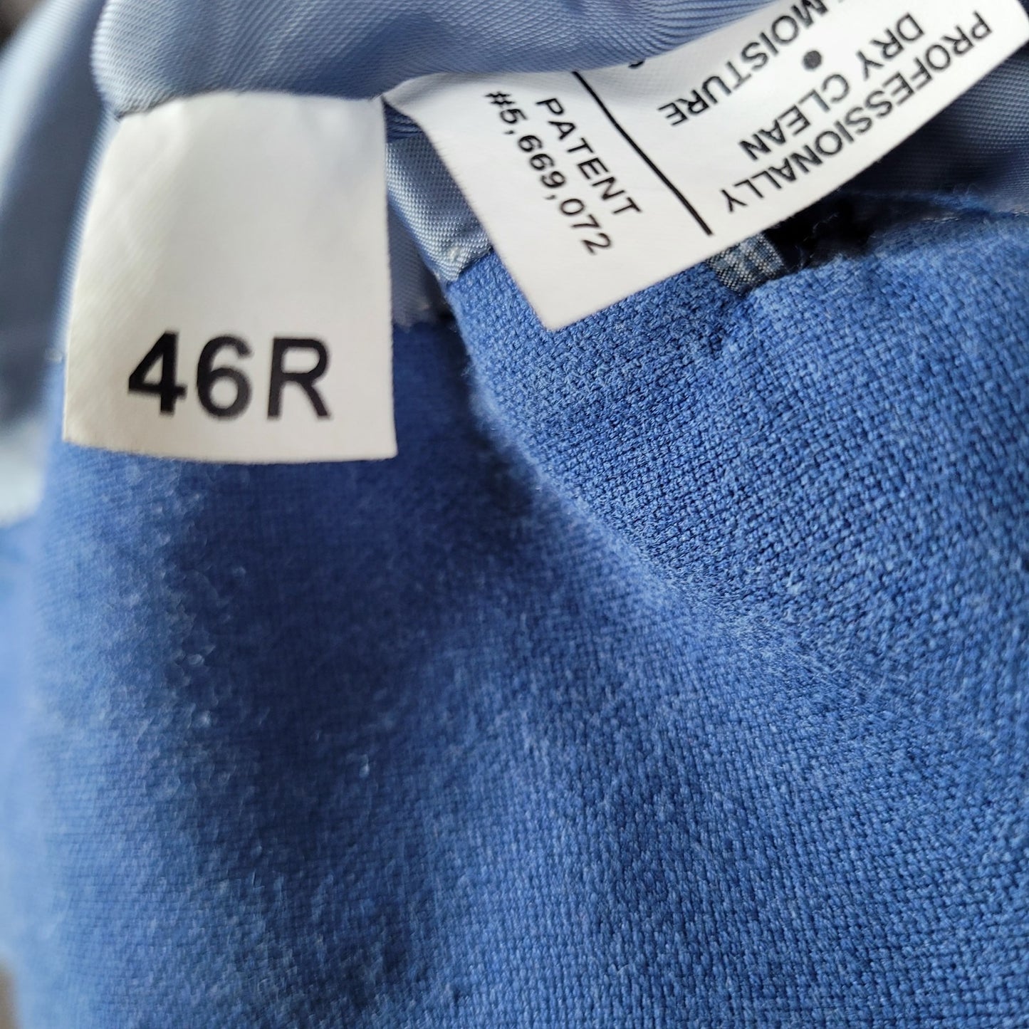 VTG Hart Schaffner Marx Blue 2 Button Vented Blazer Sport Coat USA Made Size 46R