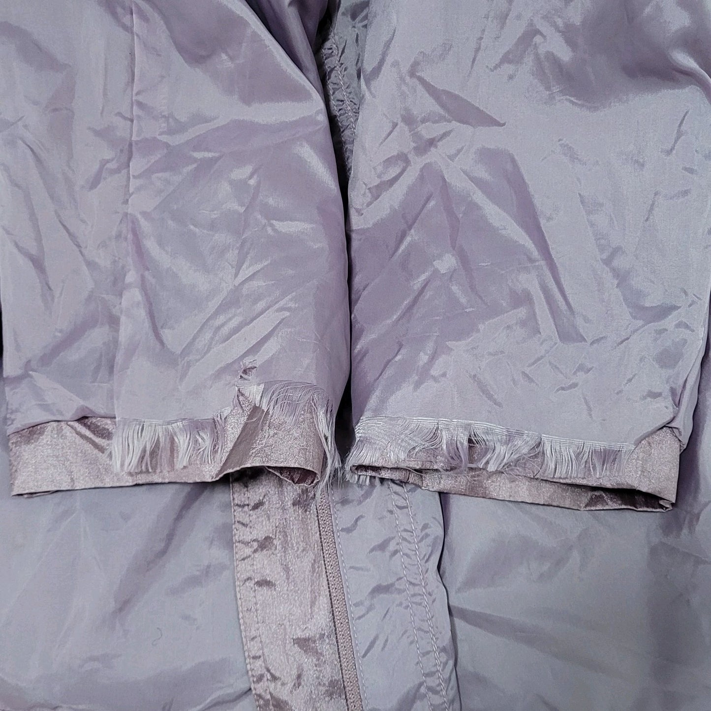 VTG Haband! Purple Sheen Nylon Full Zip Lined Lightweight Windbreaker Jacket 2X