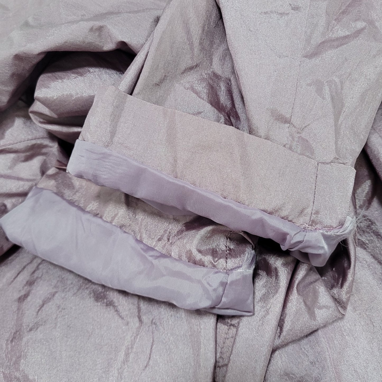 VTG Haband! Purple Sheen Nylon Full Zip Lined Lightweight Windbreaker Jacket 2X