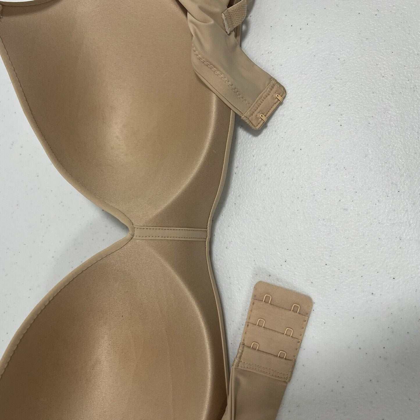 Auden The Bliss Beige Nude Bra Lightly Lined Wirefree Seamless Convertible 34D