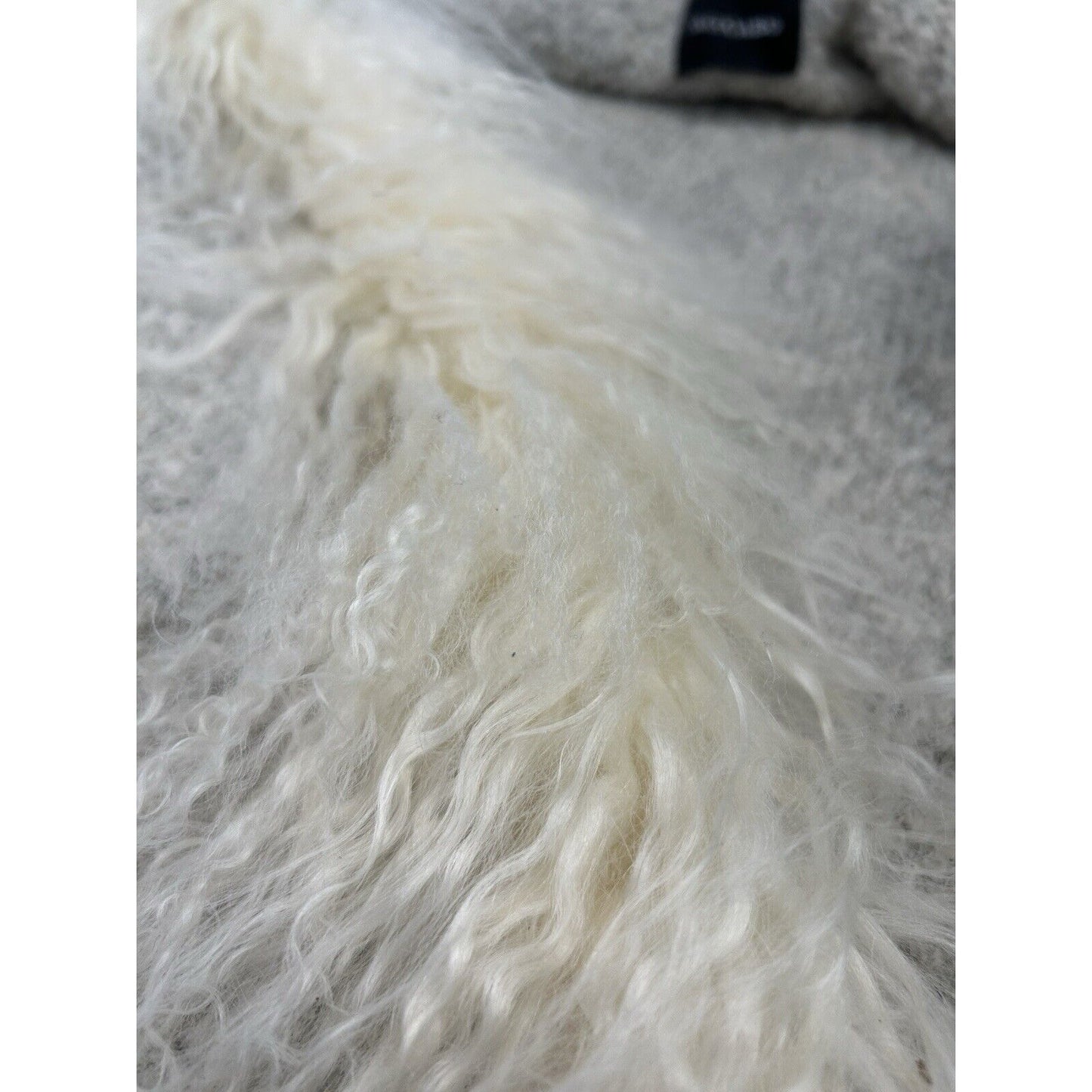 Dolce Cabo Tan Tibet Lamb Fur Wool Sleeveless High Neck Winter Vest Size Large L