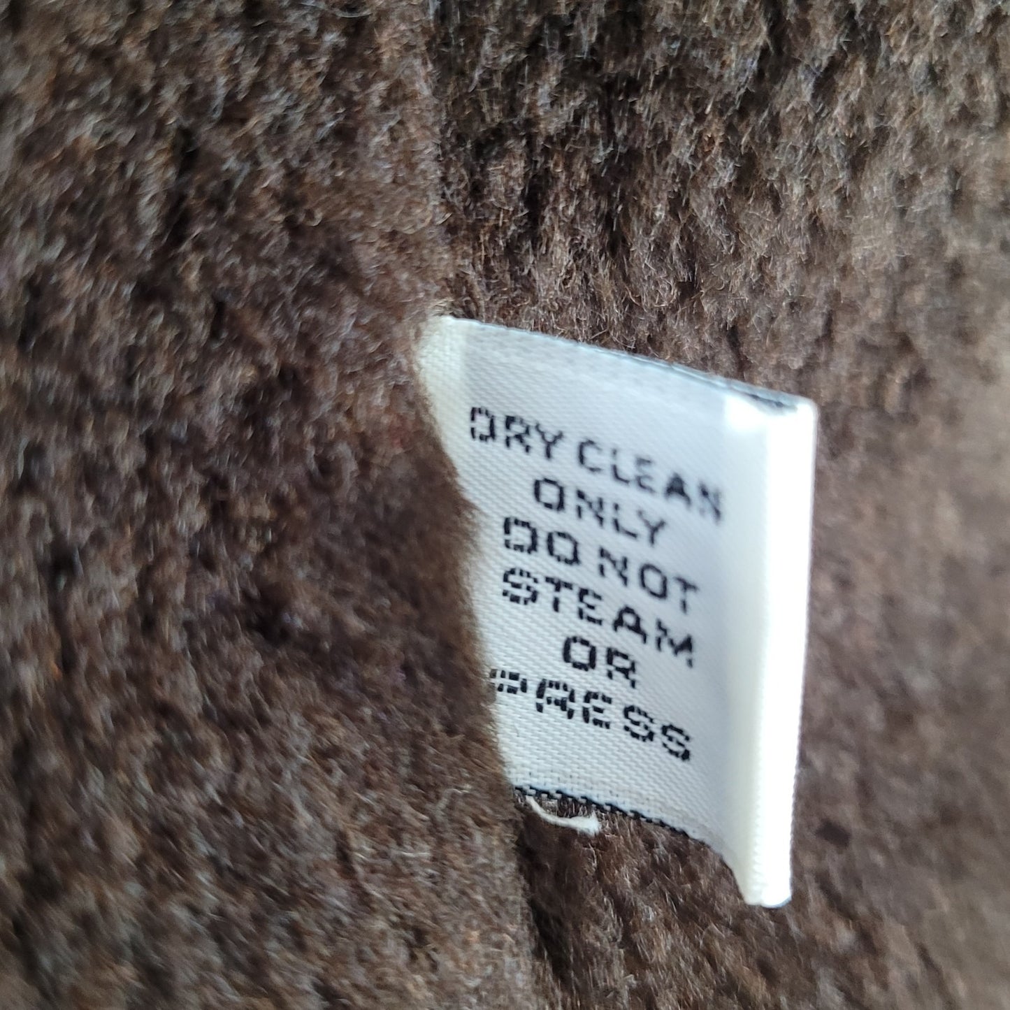 London Fog Brown Belted Faux Fur Removable Liner Buttoned Maincoat Over Coat 16R