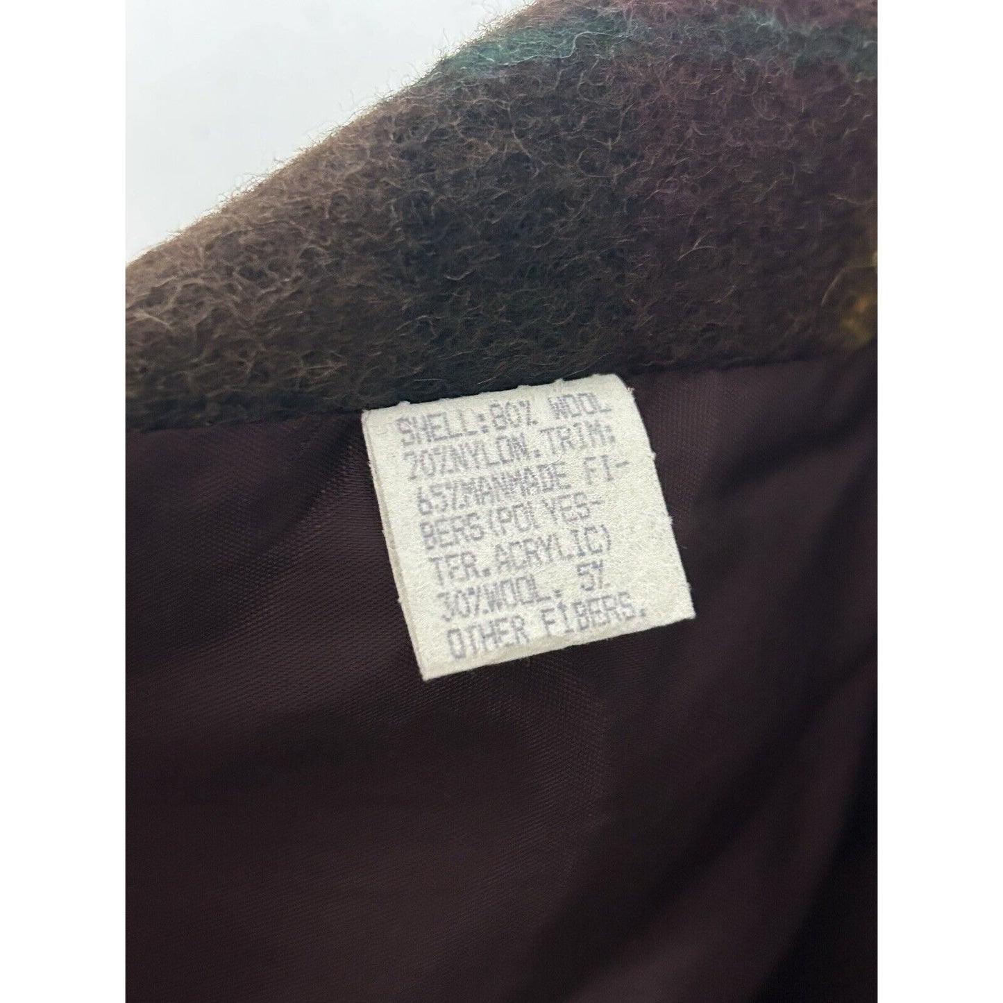 VTG Jofeld Dark Purple USA Made Long Sleeve Hooded Button Up Coat Size Medium M
