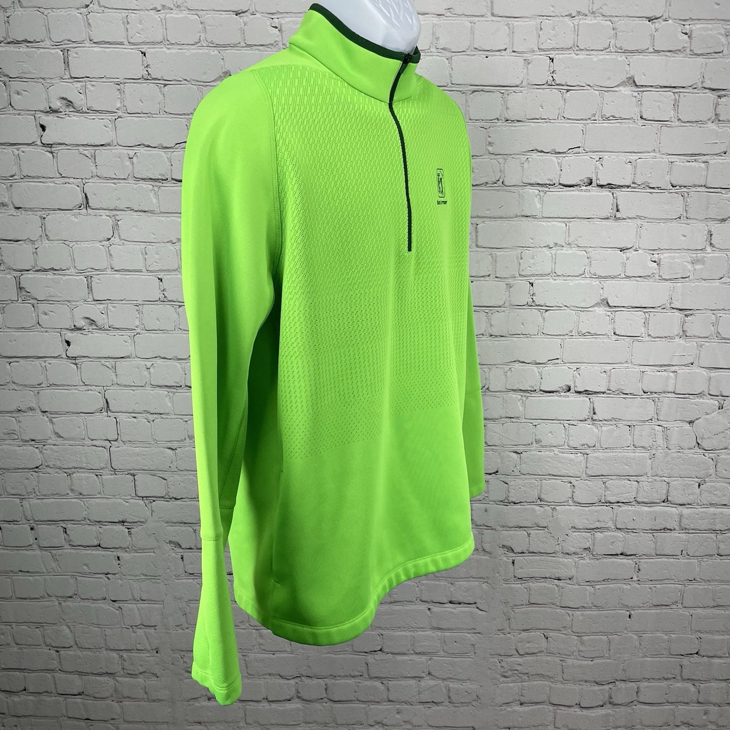 Nike Golf TPC San Antonio Long Sleeve Zipped Pullover Pockets Size Large L