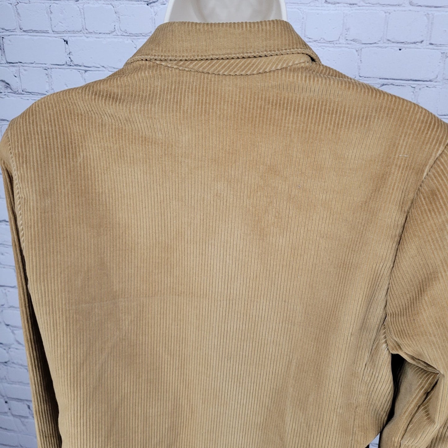 VTG Sears Brown Corduroy Buttoned Unlined Notch Blazer Jacket Size Medium M