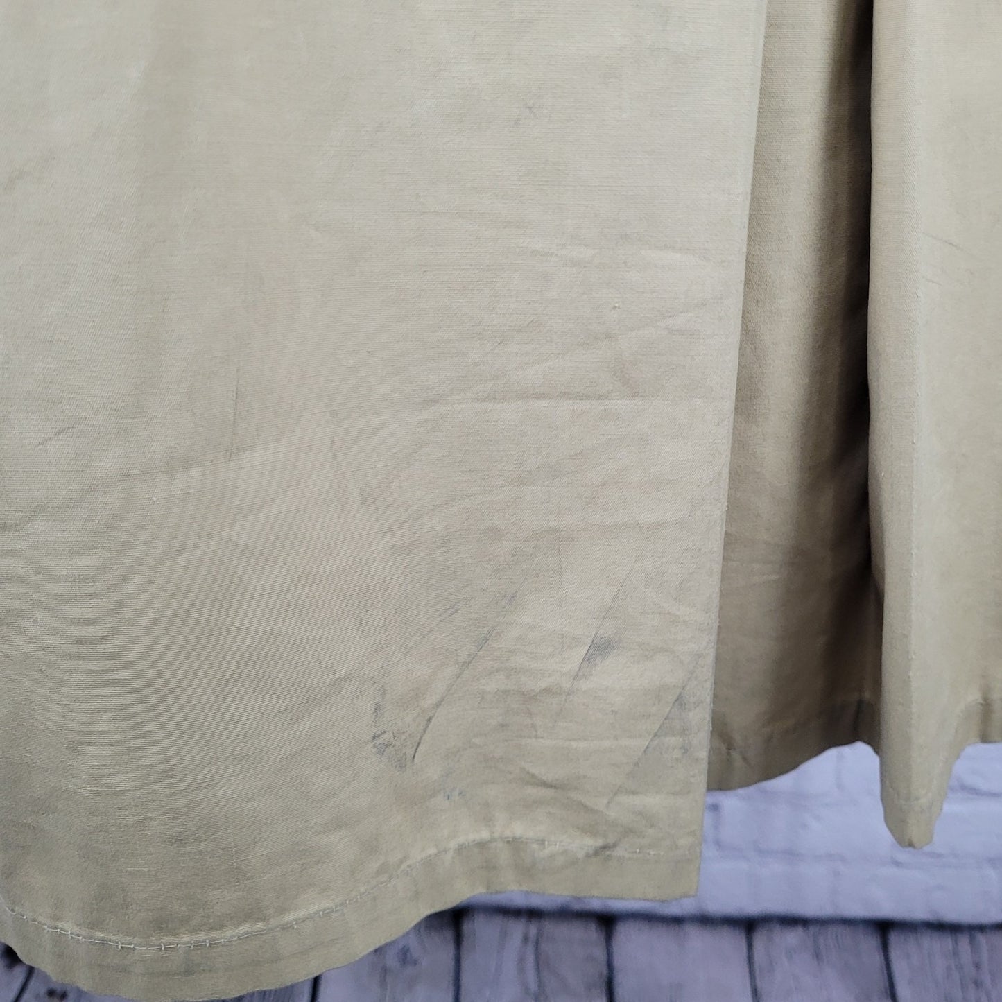 Winners Circle By Rainfair Tan Buttoned Lined Lightweight Trench Coat Size 42R