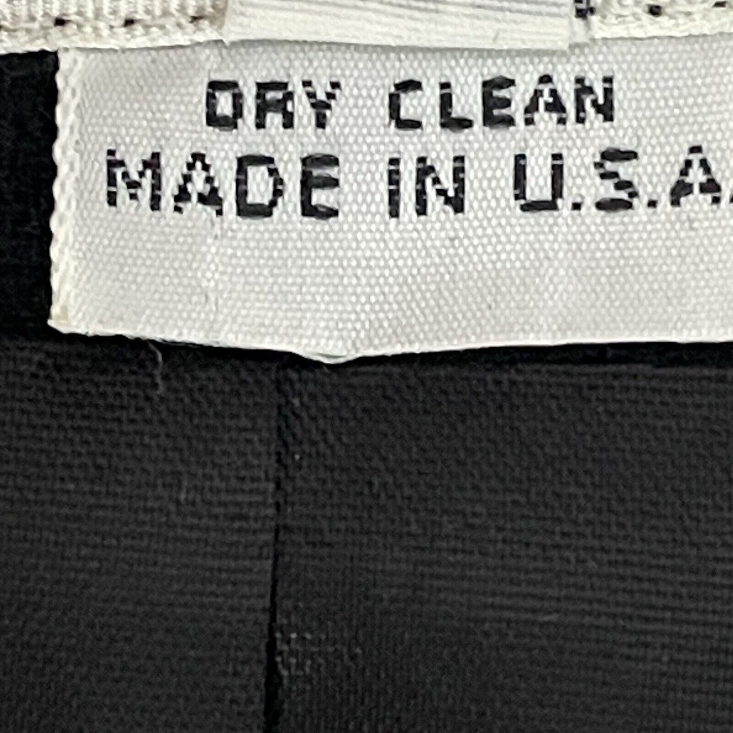 Christian Dior Black Wool The Suit Blazer Coat 4 Button USA Made Lined Size 14