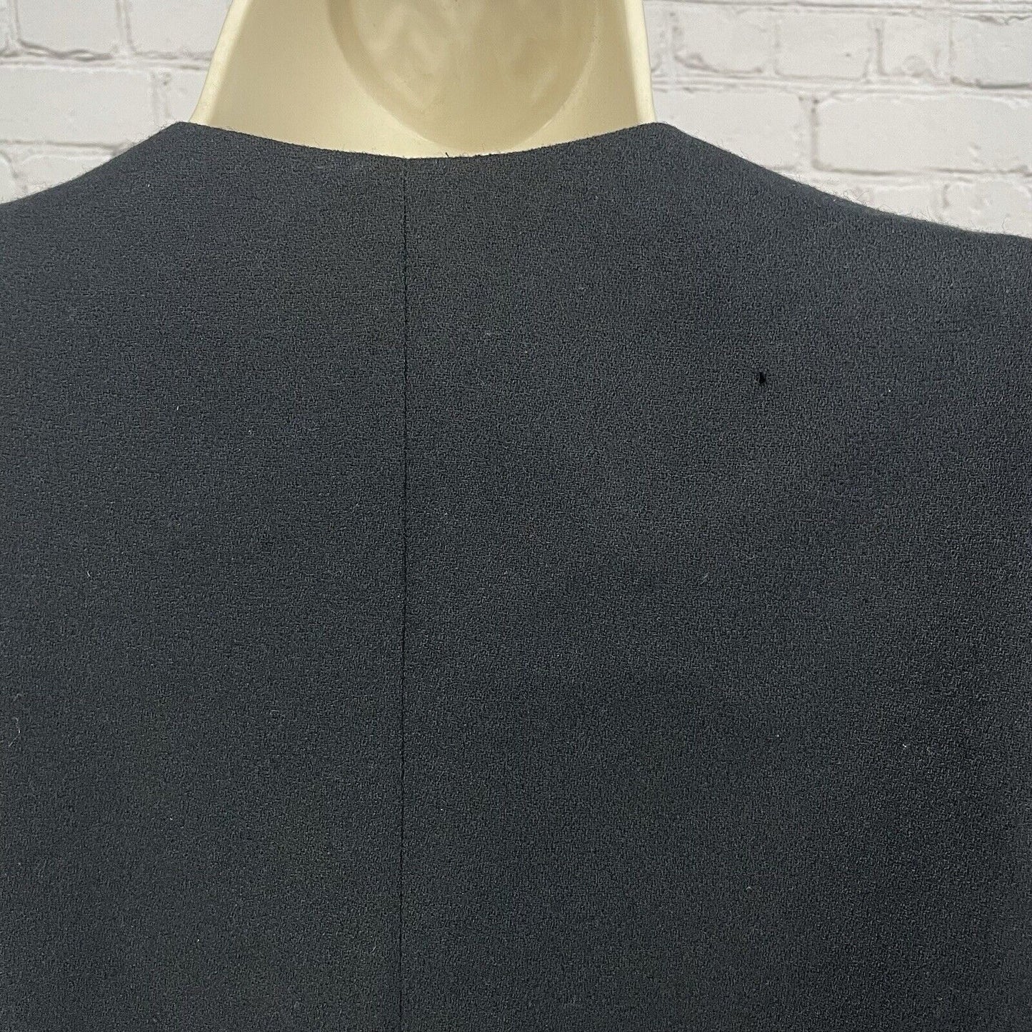 Christian Dior Black Wool The Suit Blazer Coat 4 Button USA Made Lined Size 14
