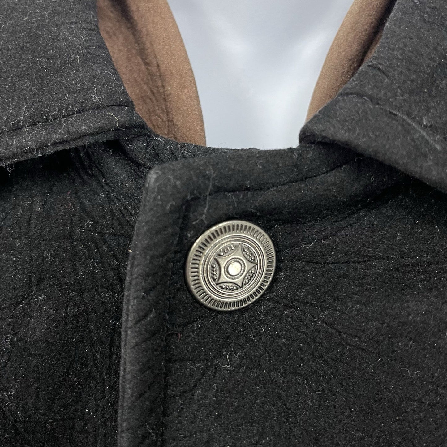 Jon Lauren Apparel Black Las Vegas Varsity Zipped Snap Pockets Jacket Size L