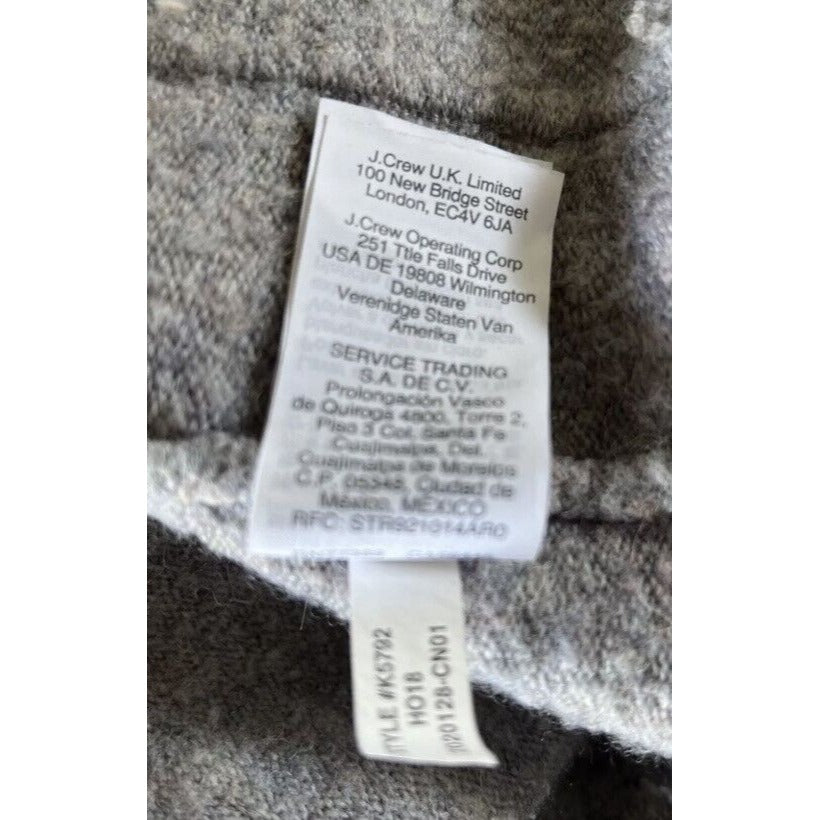 Madewell Gray Open Oversized Cardigan Sweater Pocket Long Sleeve Wool Alpaca XXS
