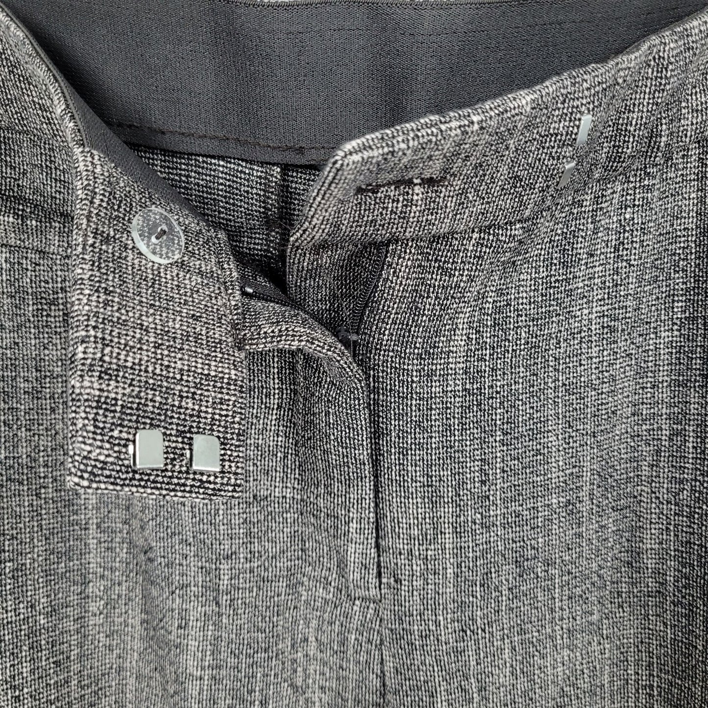 NWT Investments Brown Slimming Secret Support Straight Pants Size 14S (36x25.5)