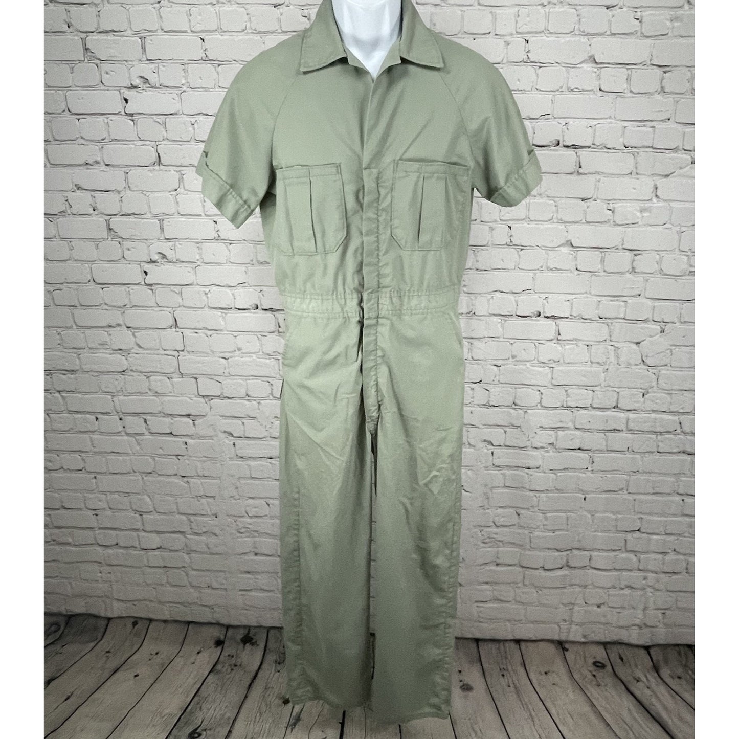 VTG Continental Walls Green Short Sleeve Uniform Workwear Coveralls Size 36R