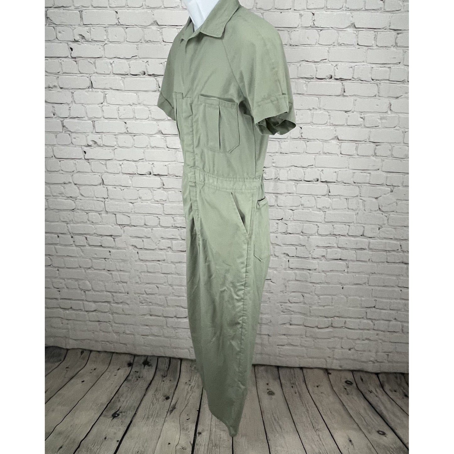 VTG Continental Walls Green Short Sleeve Uniform Workwear Coveralls Size 36R
