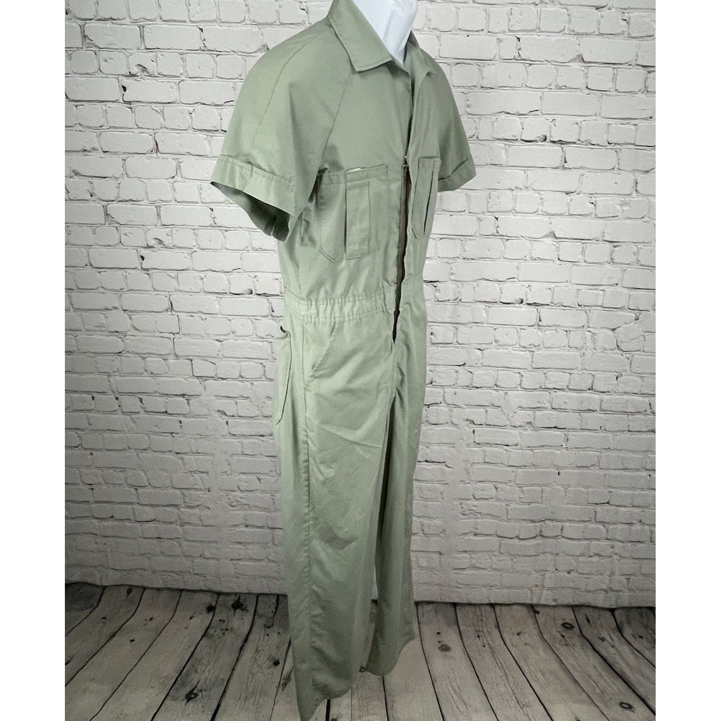 VTG Continental Walls Green Short Sleeve Uniform Workwear Coveralls Size 36R