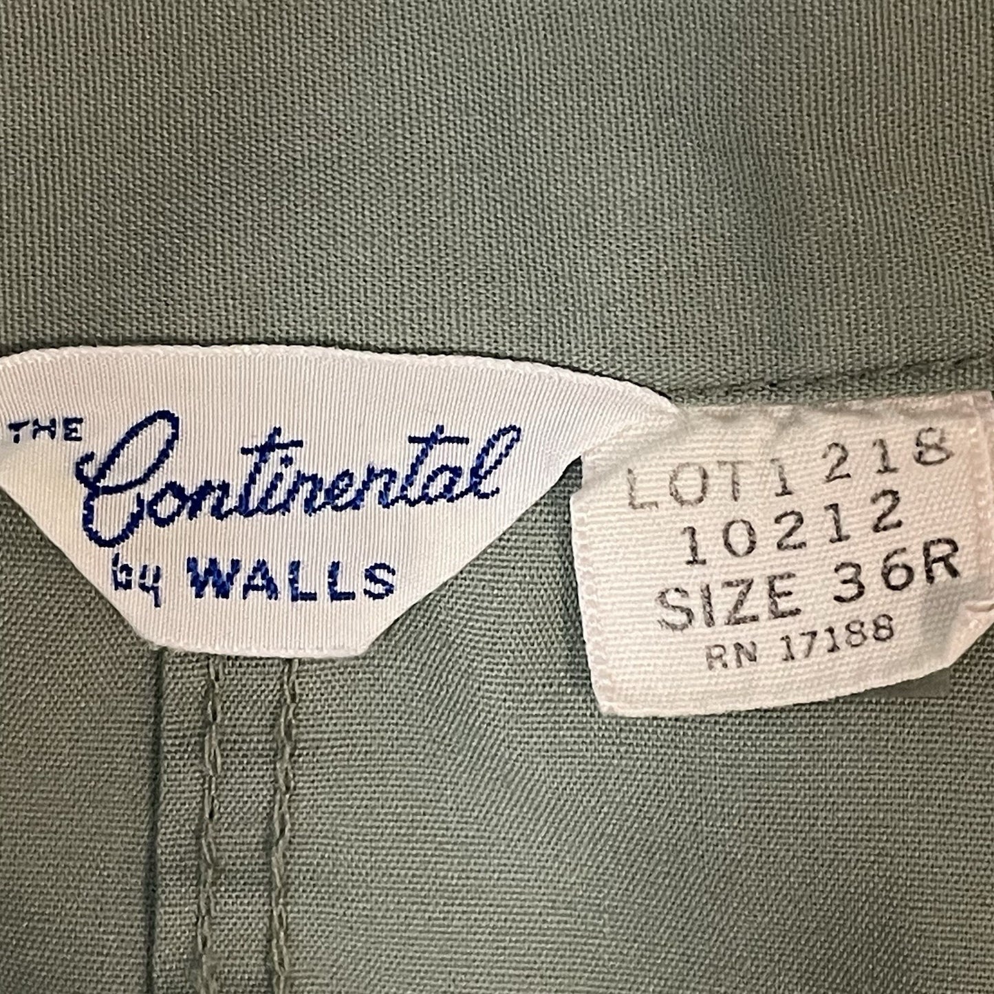 VTG Continental Walls Green Short Sleeve Uniform Workwear Coveralls Size 36R