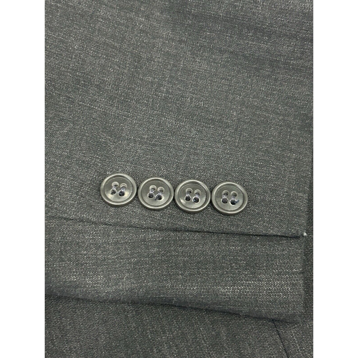 Pronto Uomo Black Double Vented 2 Button Collared Sport Coat Blazer Size 48L