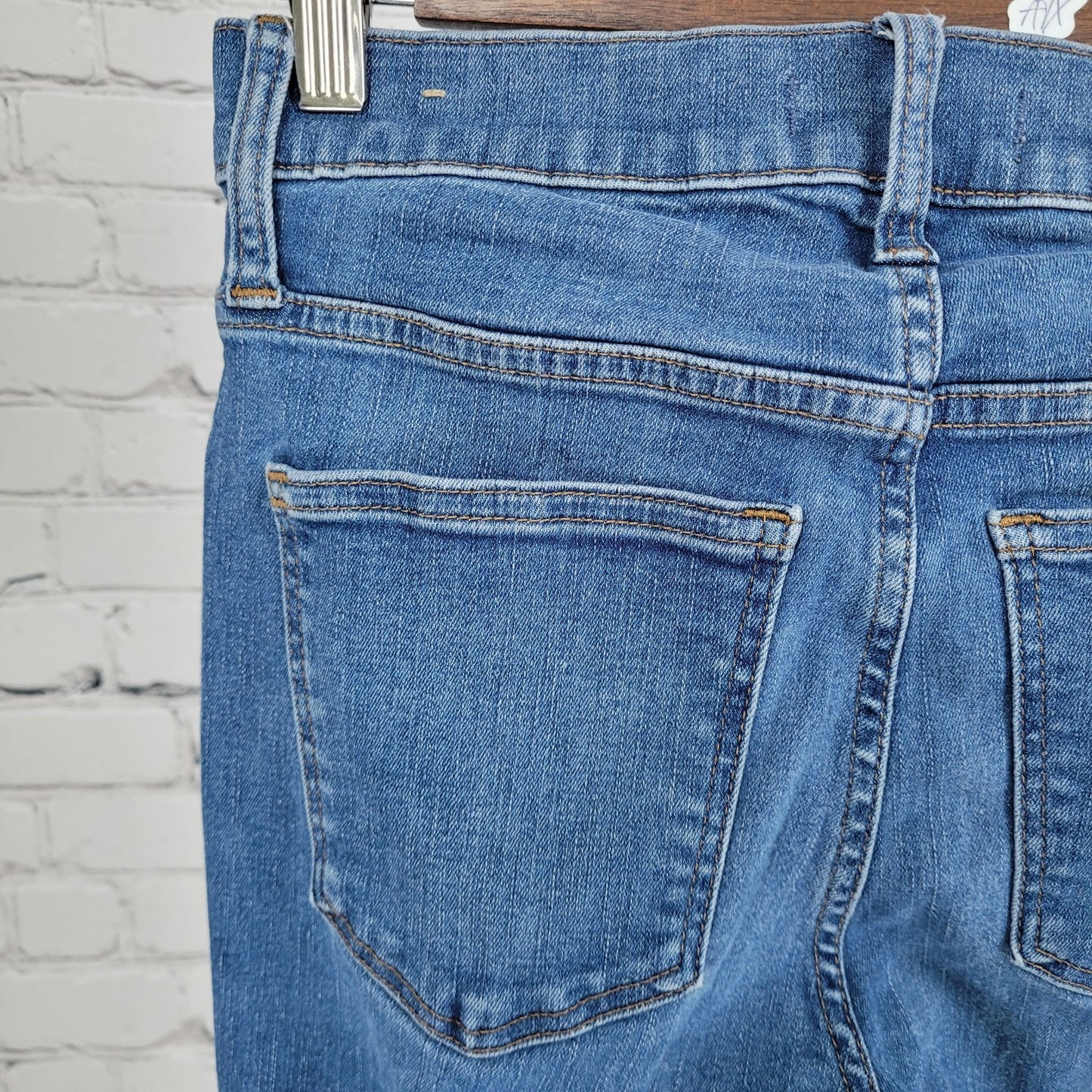 Madewell Blue Denim 9" Mid Rise Medium Wash Skinny Stretch Jeans Size 26 (26x28)