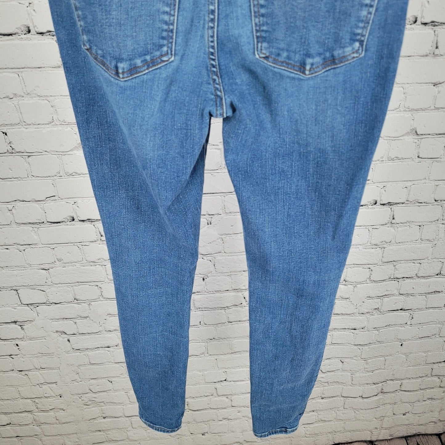 Madewell Blue Denim 9" Mid Rise Medium Wash Skinny Stretch Jeans Size 26 (26x28)