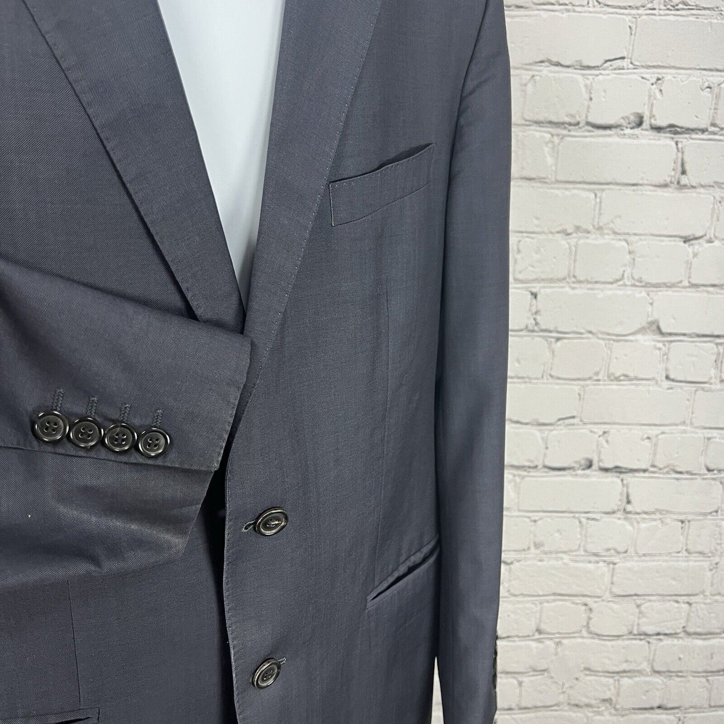 HUGO BOSS Blue The Jam 76/Sharp 1 Virgin Wool Jacket Blazer 36R *Defects