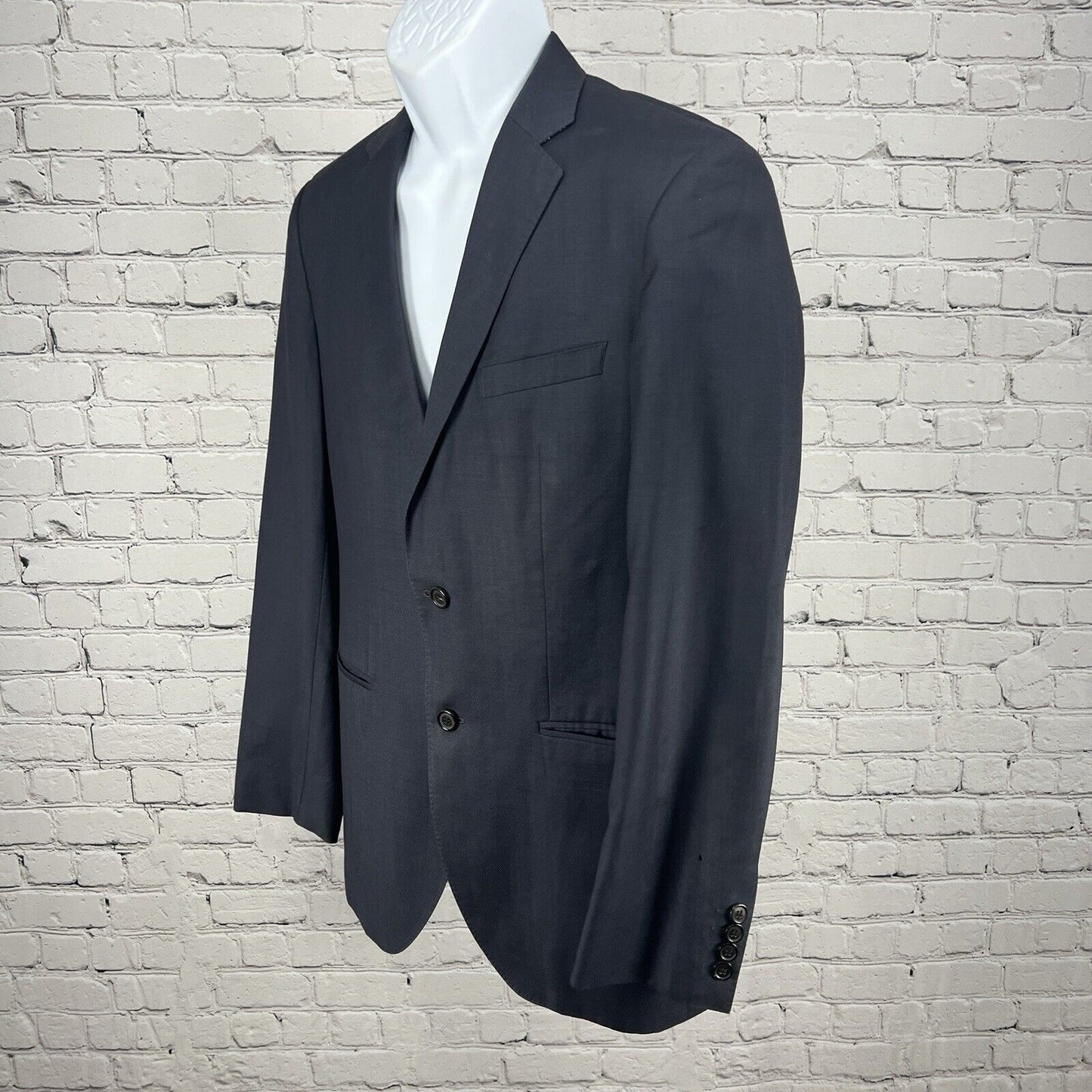 HUGO BOSS Blue The Jam 76/Sharp 1 Virgin Wool Jacket Blazer 36R *Defects