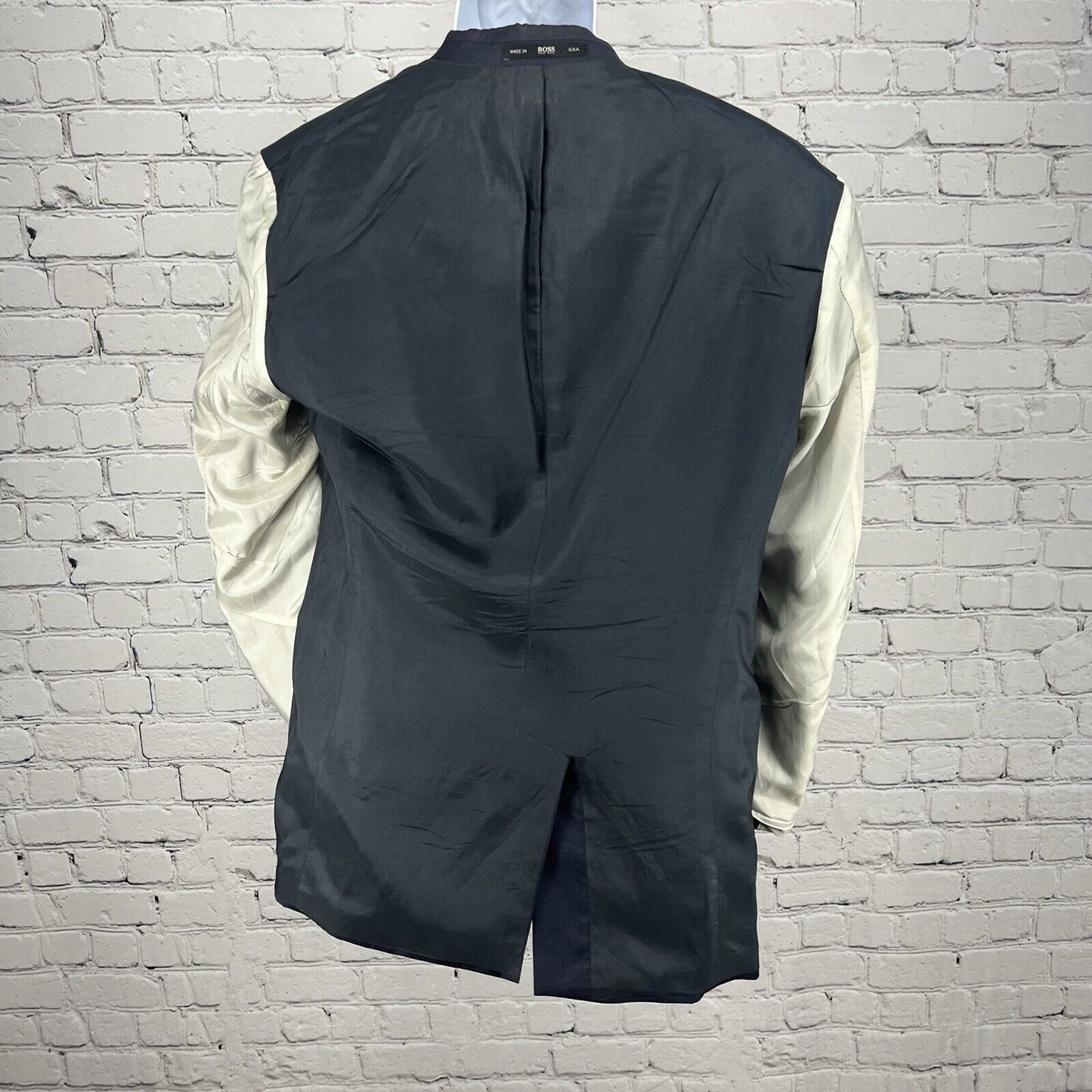 HUGO BOSS Blue The Jam 76/Sharp 1 Virgin Wool Jacket Blazer 36R *Defects