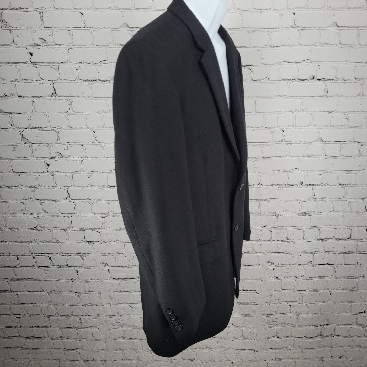 T. Harris Black Cashmere Silk Wool 2 Button Vented Notch Blazer Sport Coat 42R