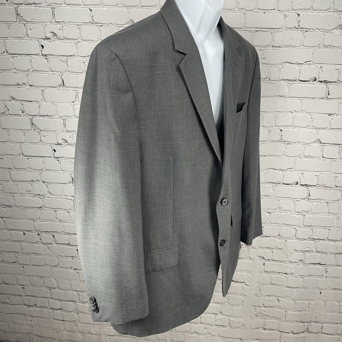 Michael Kors Grey Two Button Double Vented Notch Blazer Sport Coat Size 46R