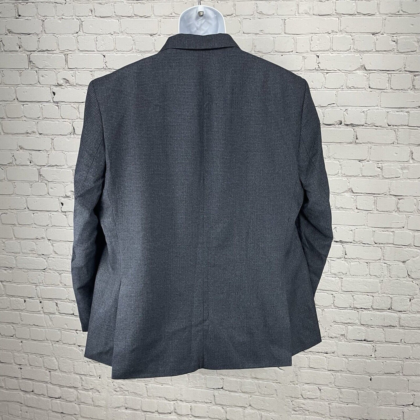 Marks & Spencer Black Blue Check Easy Care Sports Jacket Blazer Size 48