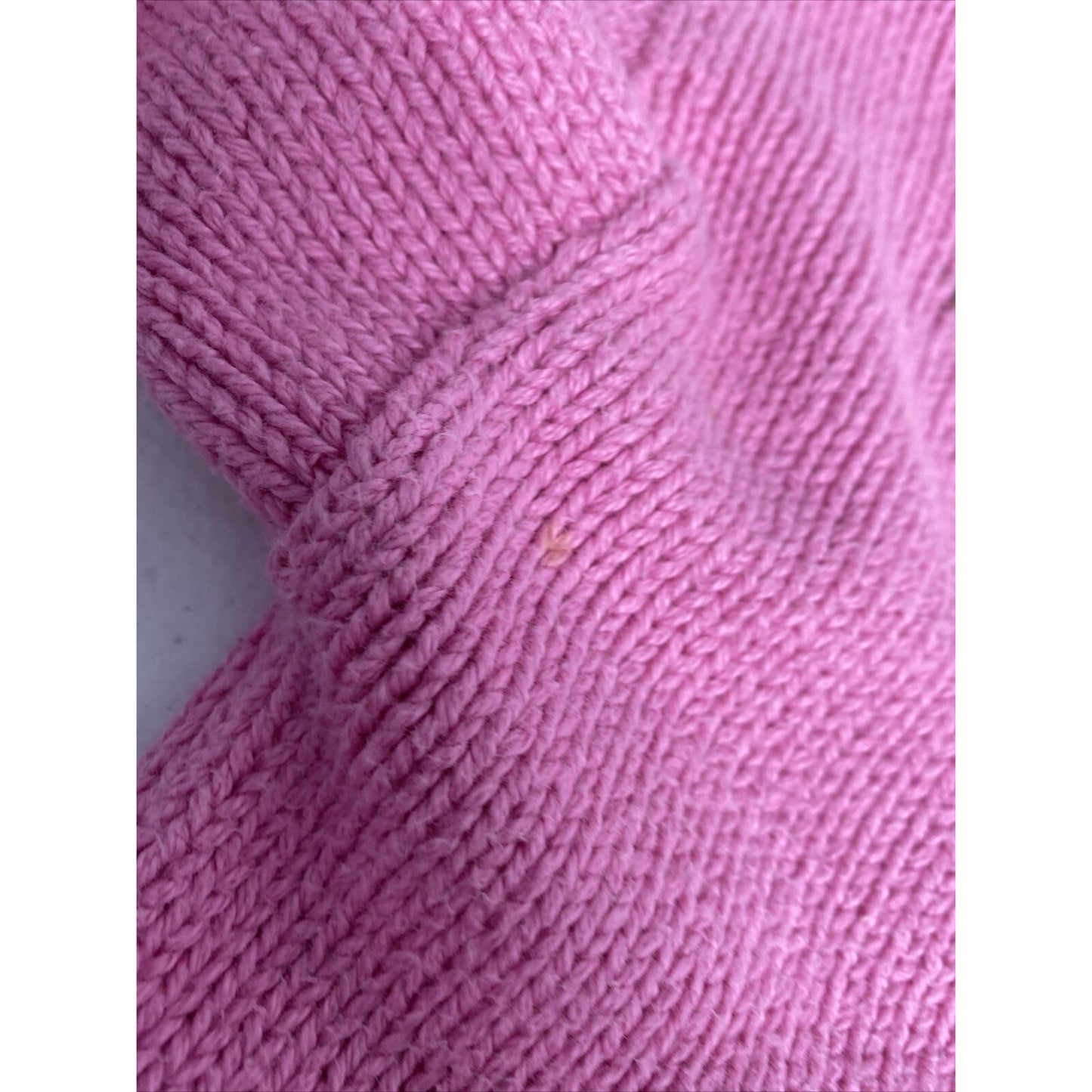 CJ Laing Handmade In Peru Pink Palm Tree Pineapple Cable Knit Sweater Girls 7