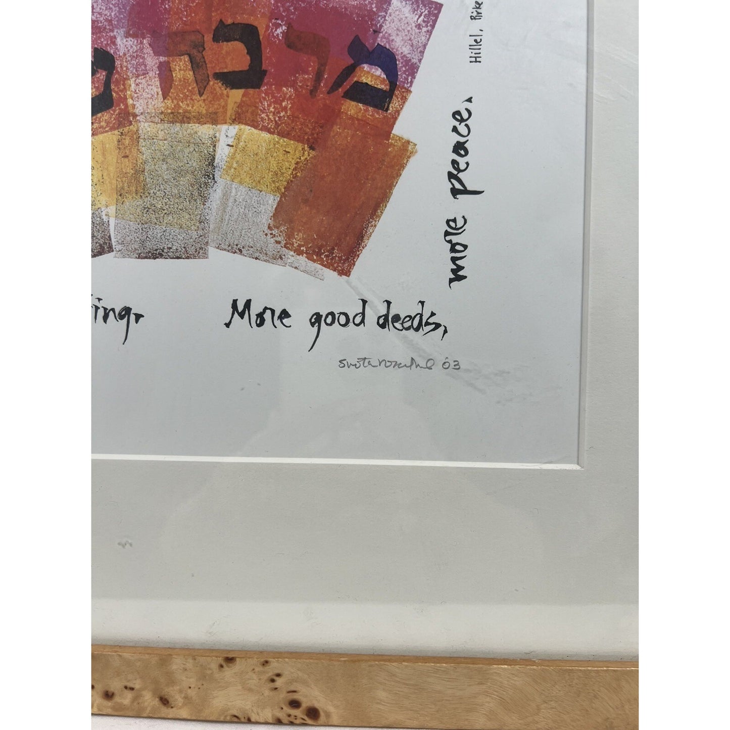 More Peace Lithograph Print Framed Kolbo Fine Judica Gallery Signed 270/300