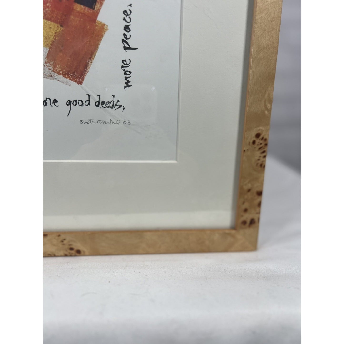 More Peace Lithograph Print Framed Kolbo Fine Judica Gallery Signed 270/300