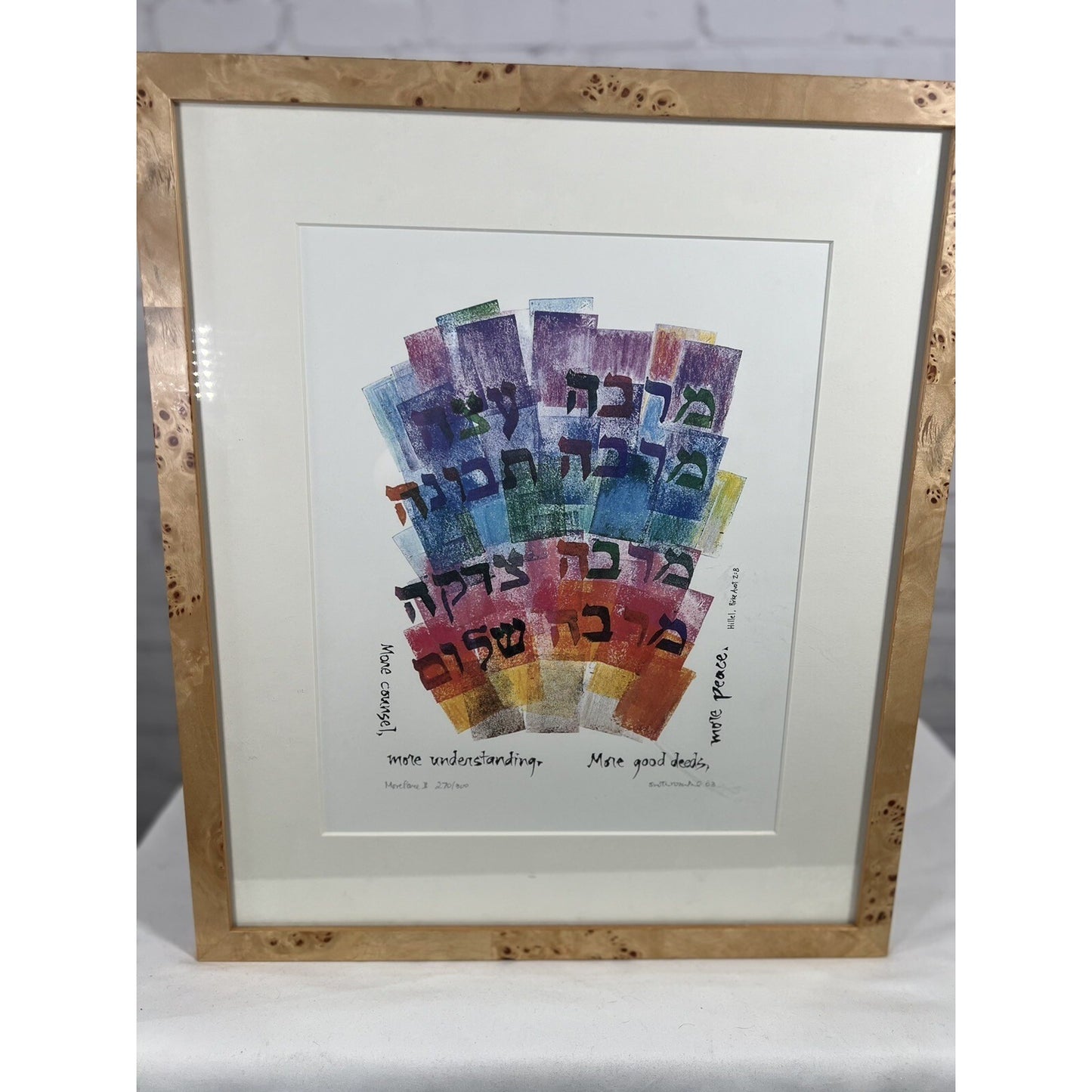 More Peace Lithograph Print Framed Kolbo Fine Judica Gallery Signed 270/300