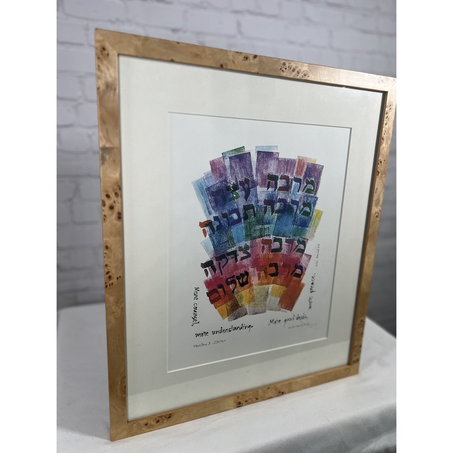 More Peace Lithograph Print Framed Kolbo Fine Judica Gallery Signed 270/300