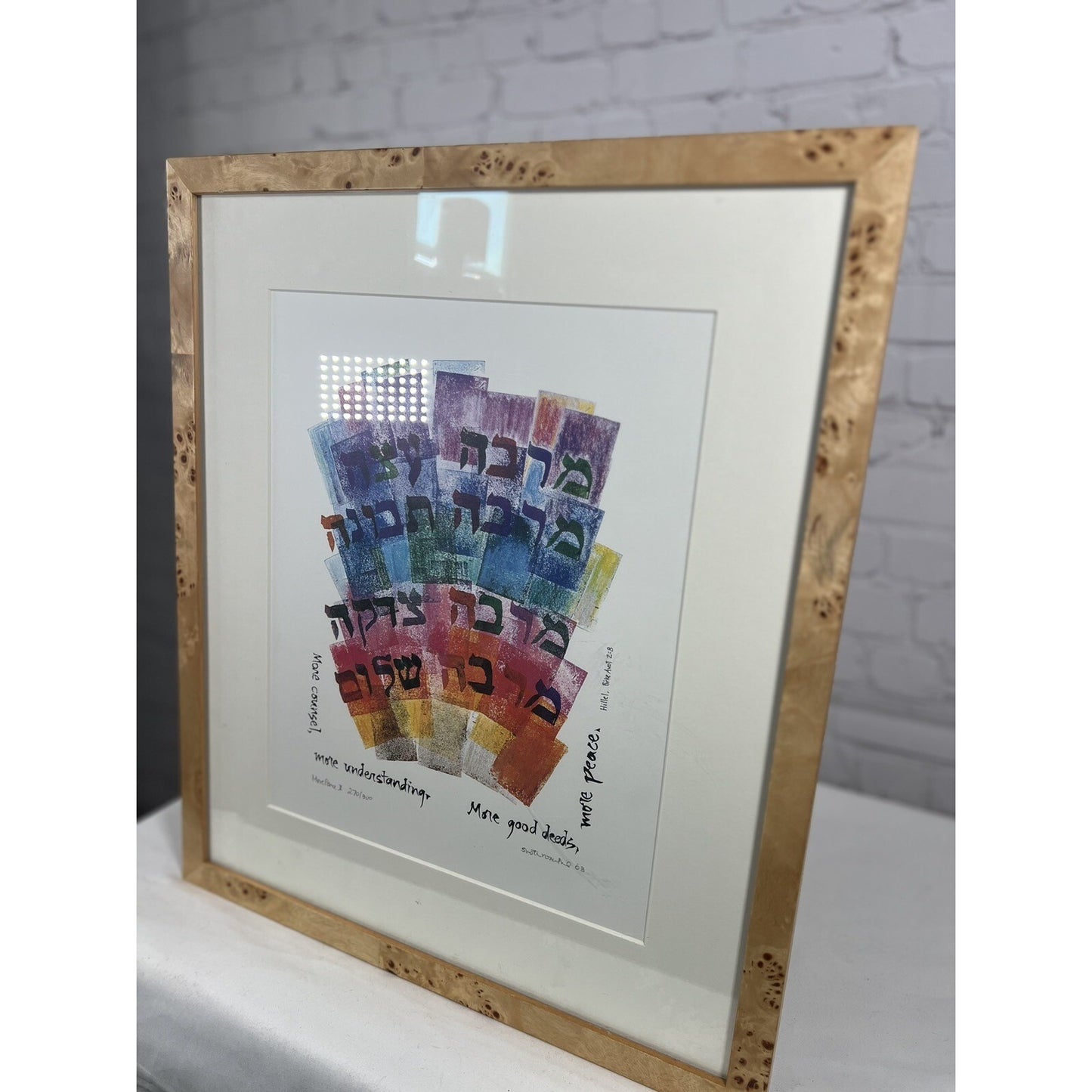 More Peace Lithograph Print Framed Kolbo Fine Judica Gallery Signed 270/300