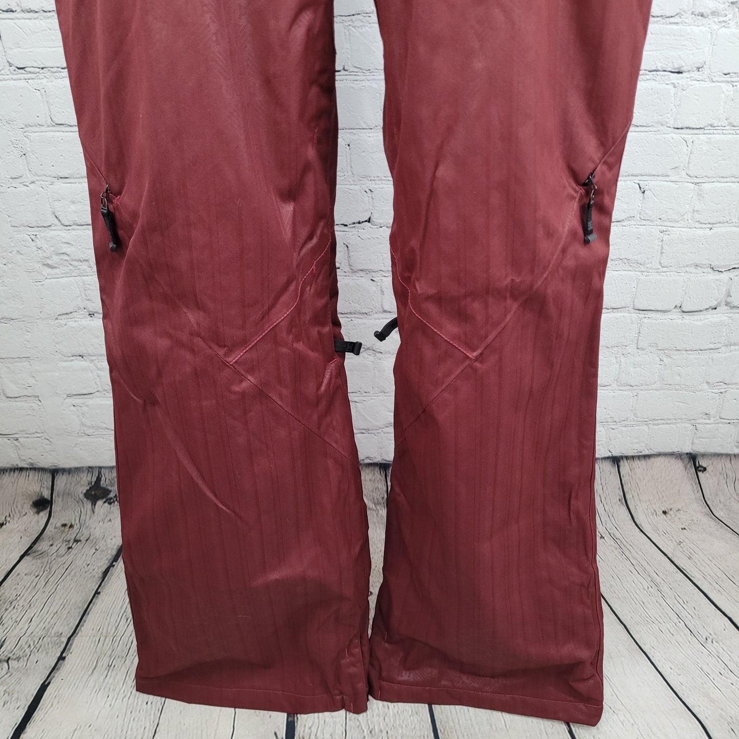 DC Exotex 8000 Red Weather Protective Snowboard Pants Snow Bib Medium M (34x33)