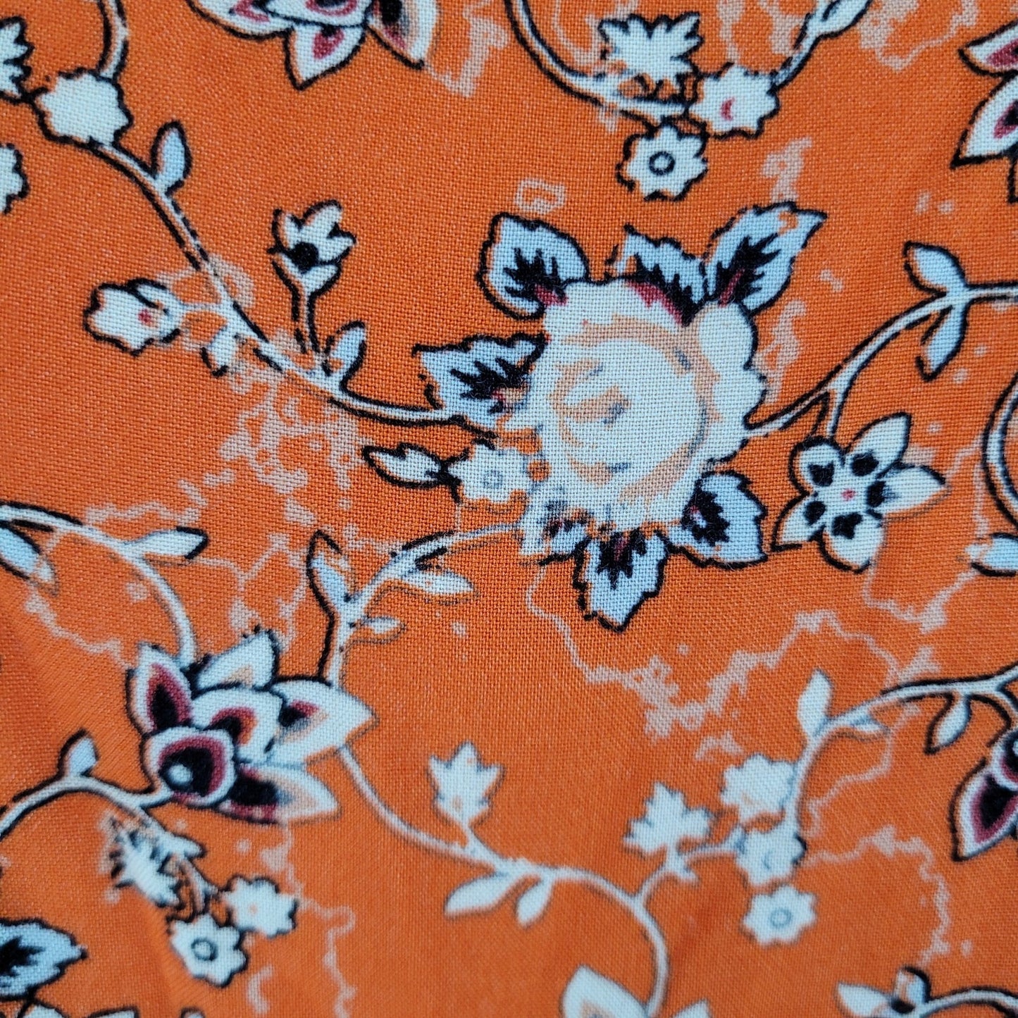 Urban Outfitters Orange Floral Strappy Boho Lined Sundress Slip Dress Medium M
