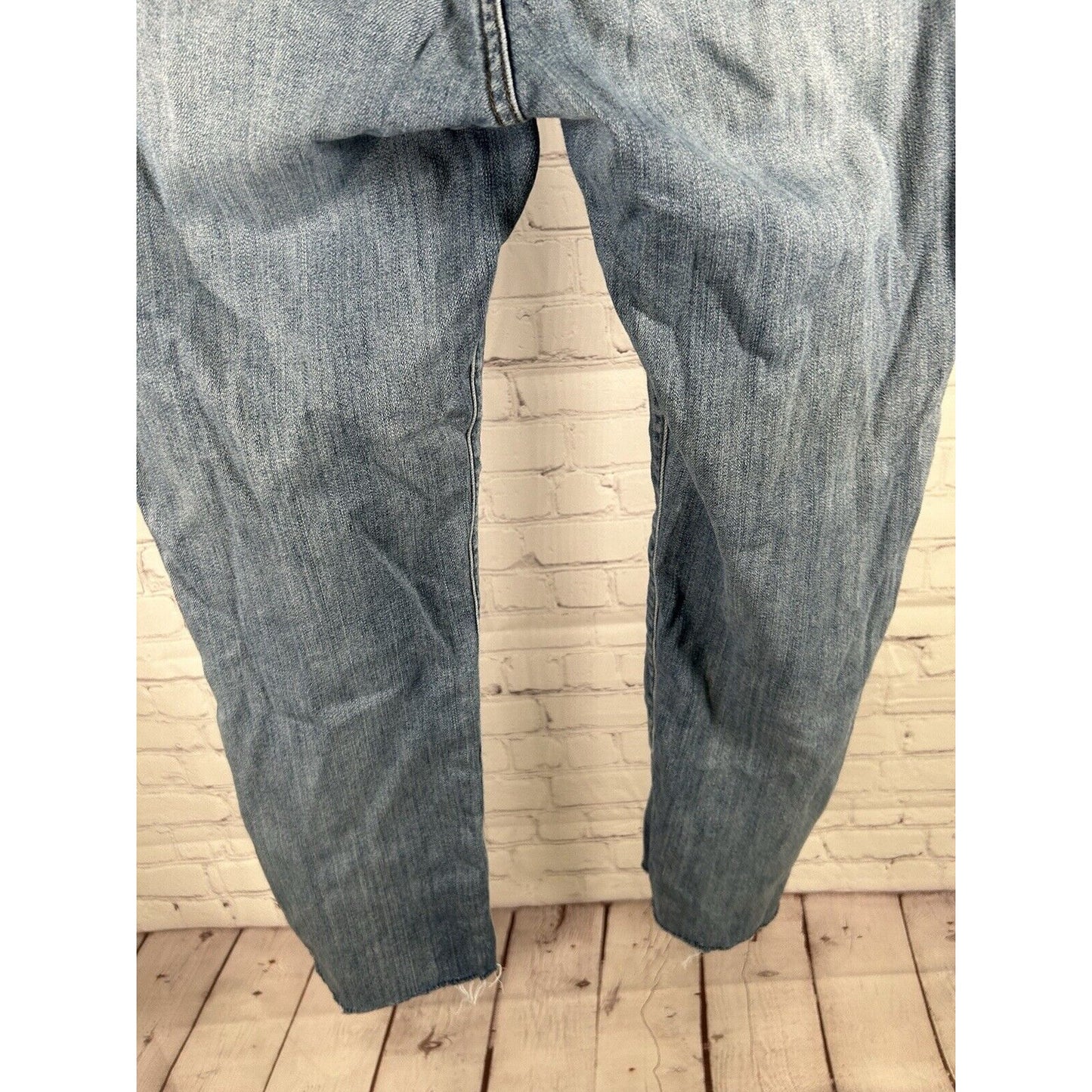 Kut From The Kloth Light Wash Distressed Mid Rise Stretch Jeans 12 (34 x 28)