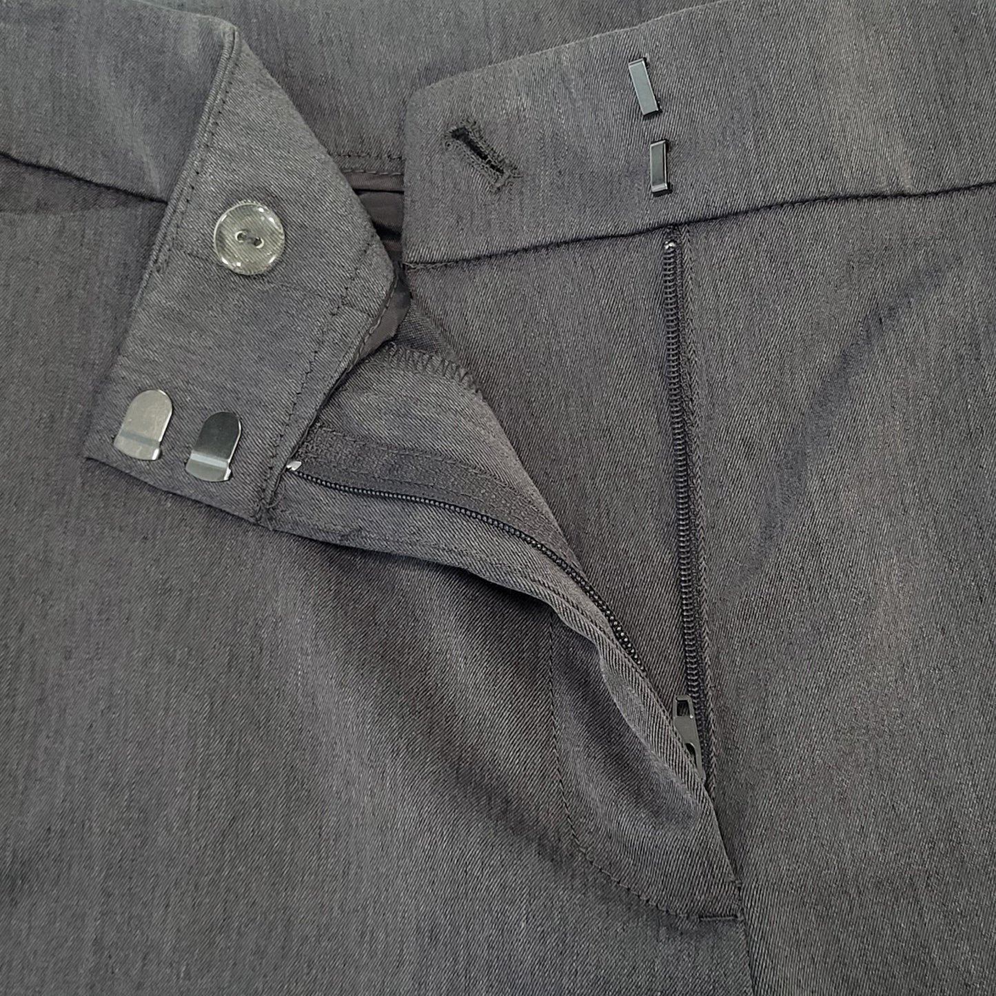 NWT Anne Klein Grey High Rise Stretch Dress Pants Size 14 (34x32)