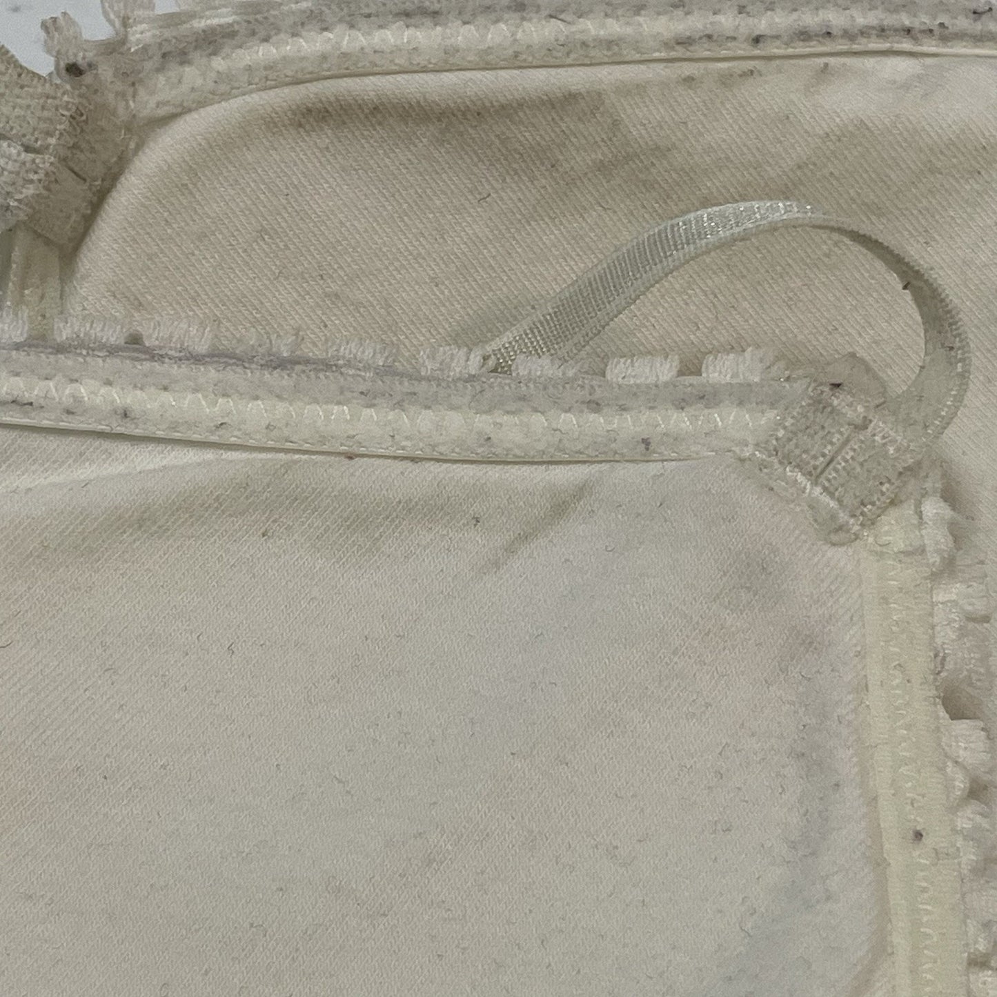 Aerie White Lace Padded Strappy Racerback Hook & Eye Front Closure Bralette M