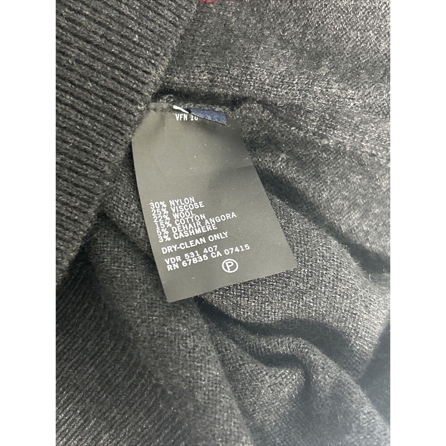 Nautica Men's Highland Yarn Wool Cashmere Angora Argyle Sweater Vest M