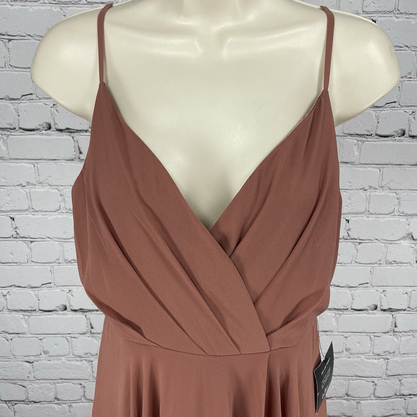 NWD Lulus Dusty Pink Sleeveless Lined Prom Bridesmaid Maxi Dress Size Medium