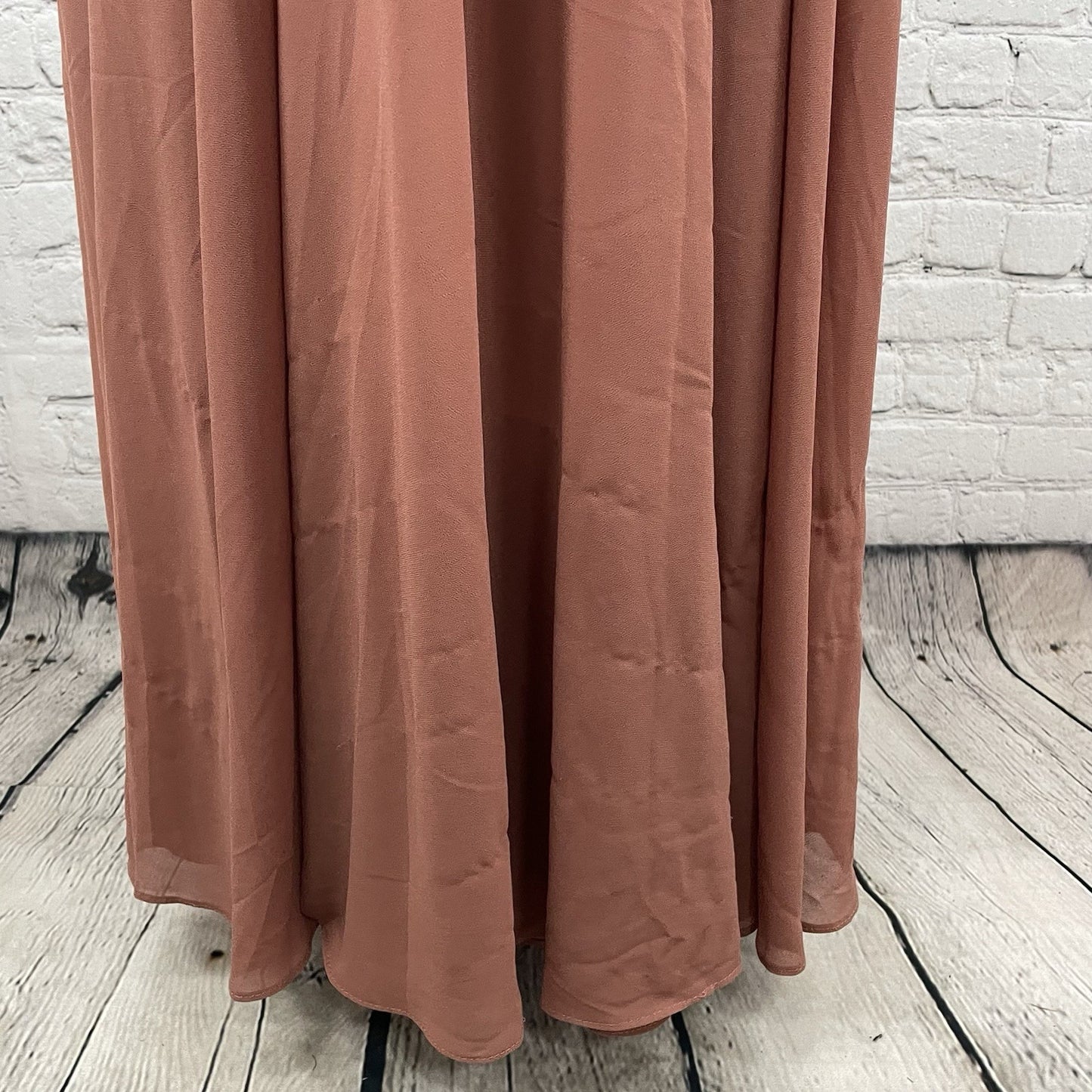 NWD Lulus Dusty Pink Sleeveless Lined Prom Bridesmaid Maxi Dress Size Medium