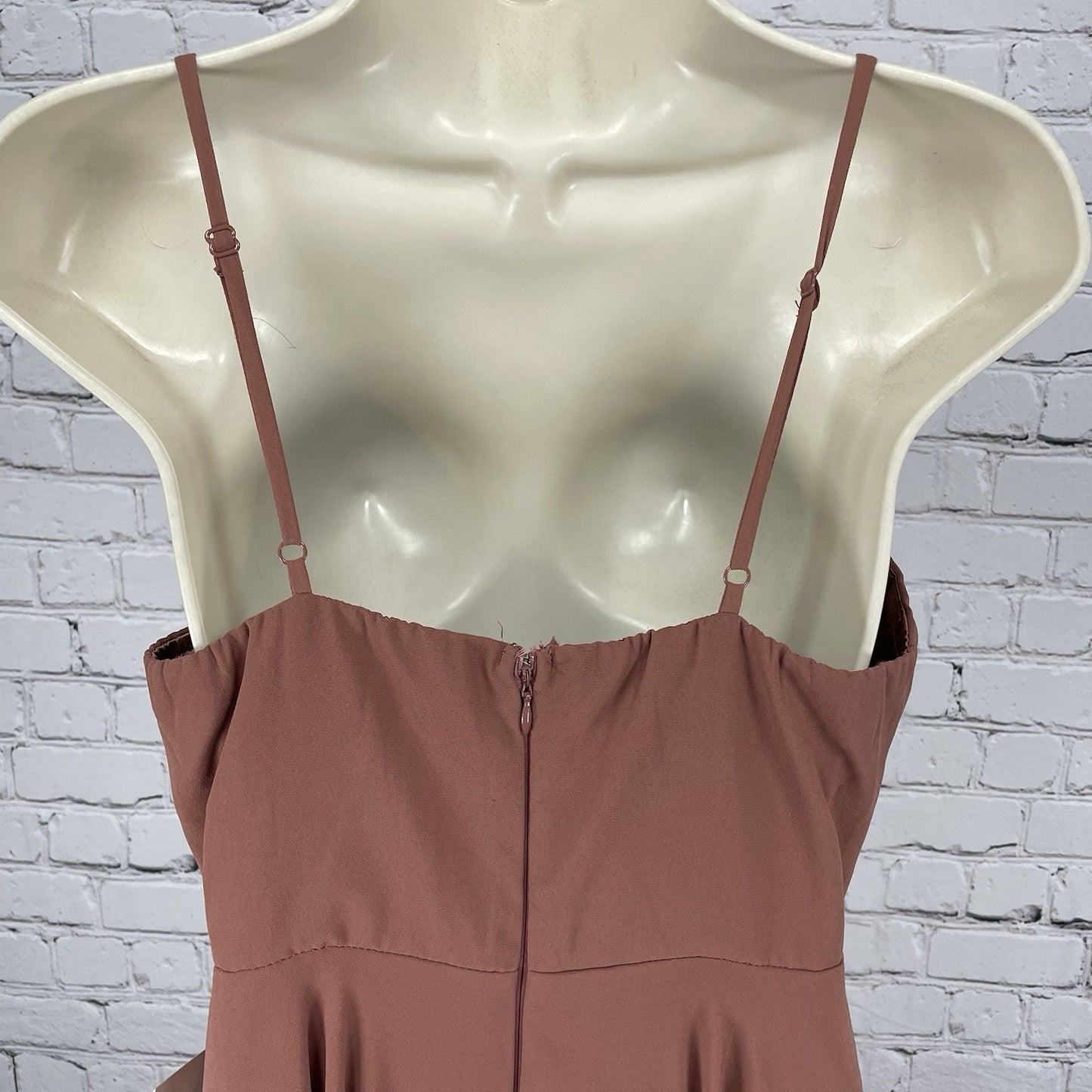 NWD Lulus Dusty Pink Sleeveless Lined Prom Bridesmaid Maxi Dress Size Medium