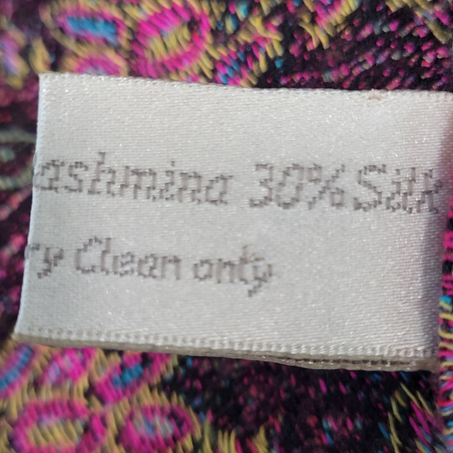 Unbranded Multicolor Pashmina Silk Colorful Floral Soft Infitity Scarf