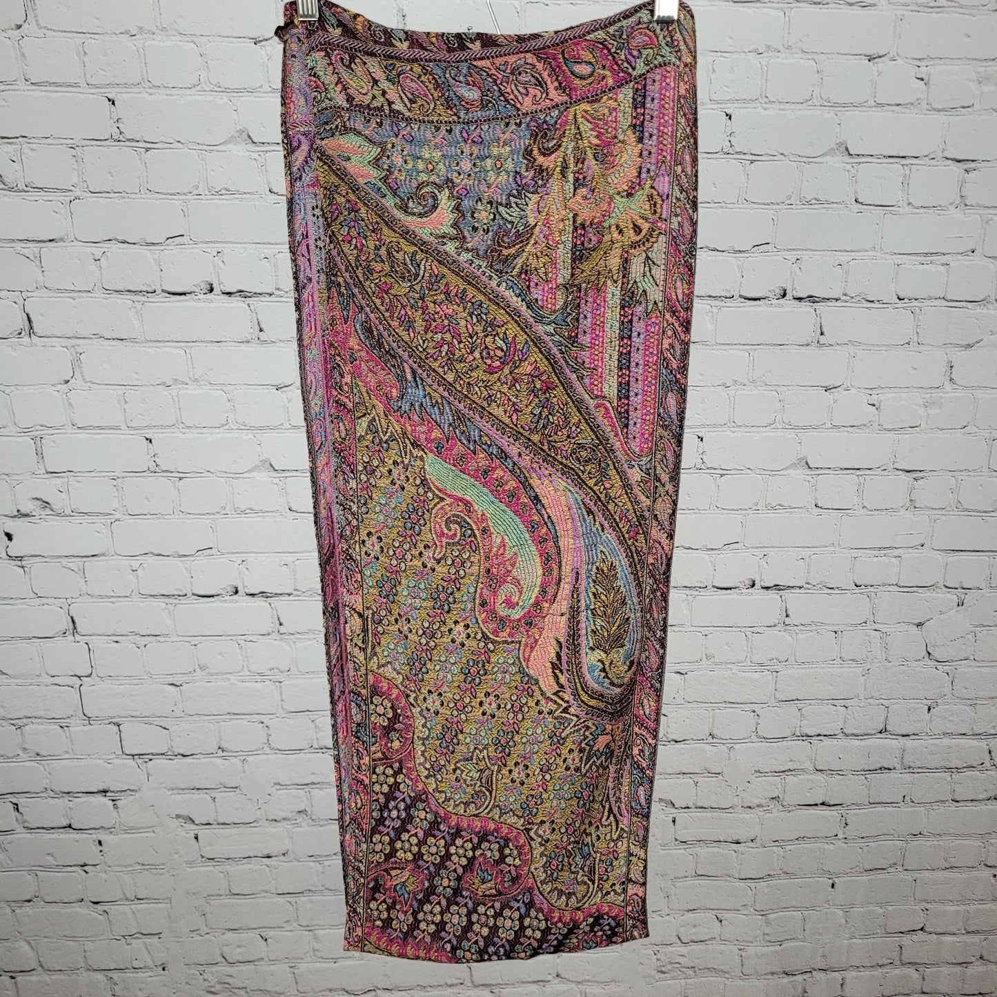Unbranded Multicolor Pashmina Silk Colorful Floral Soft Infitity Scarf
