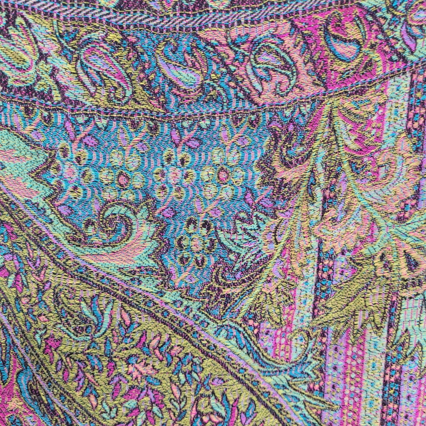 Unbranded Multicolor Pashmina Silk Colorful Floral Soft Infitity Scarf